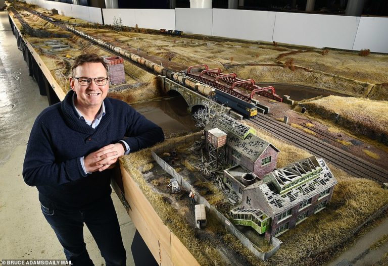 Britain’s biggest model railway is set to go on display: Man, 53, spends £250K over six years