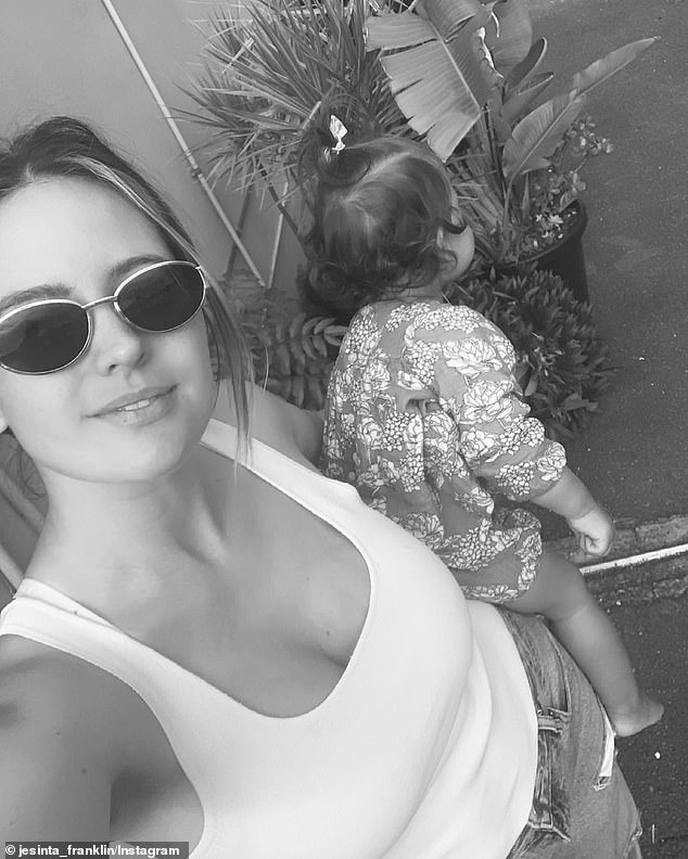 Jesinta Franklin documents her trip to Bunnings with daughter Tallulah