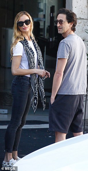 Adrien Brody brings girlfriend and Harvey Weinstein’s ex Georgina Chapman to meet his mom in Spain