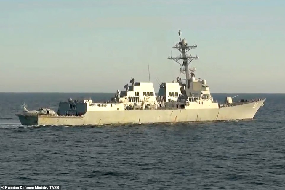 Russia says it chased U.S. warship away from its territorial waters in the Sea of Japan  1