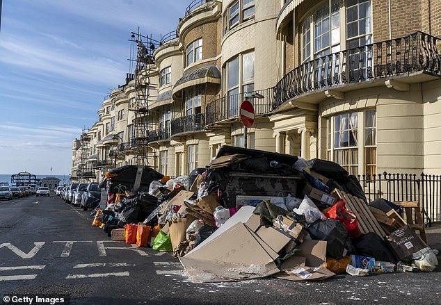 Rubbish! Brighton’s Green council leaves residents irate as they have to stay indoors