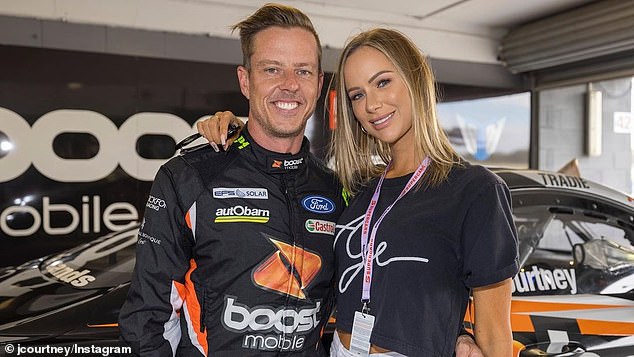 James Courtney is mocked for posting raunchy photos with model girlfriend Tegan Woodford