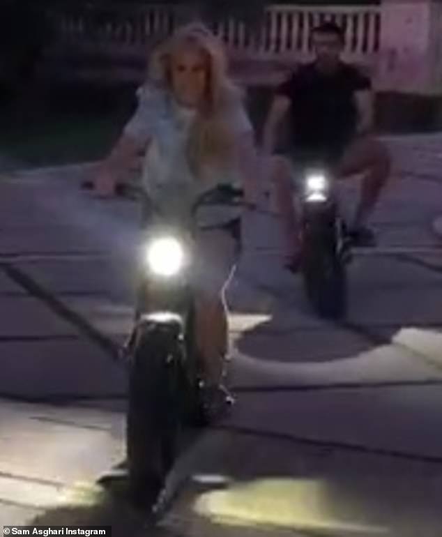 Britney Spears enjoys ‘Saturday night rides’ on motorcycle with beau Sam Asghari