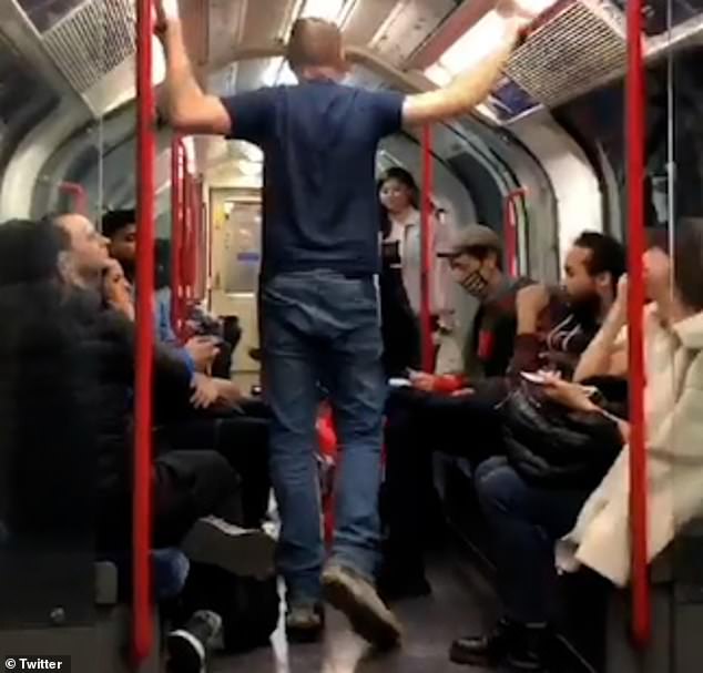 ‘I’ll knock you the f**k out’: Passengers jump to woman’s defence after thug tries to attack her