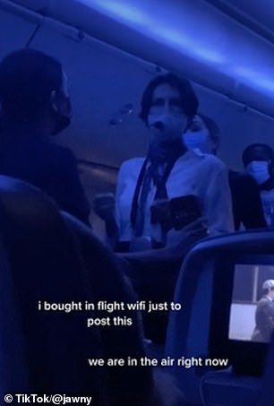 ‘Airplane Karen’ used a microphone to deliver mid-flight anti-Covid rant