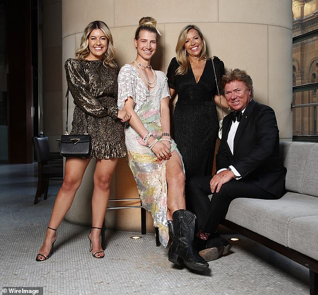 Richard Wilkins and girlfriend Nicola Dale are the definition of style at glamorous black-tie dinner