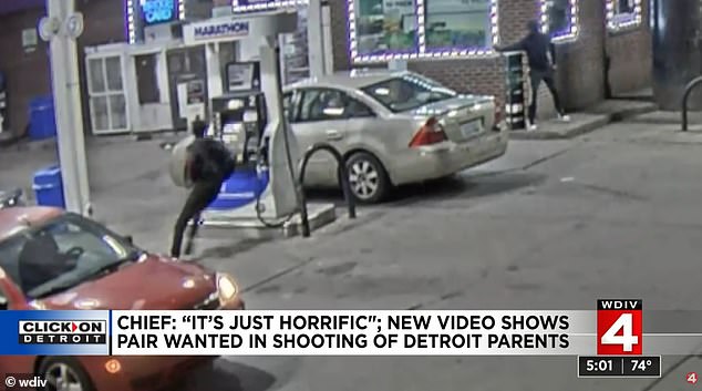 Parents shot dead at Detroit gas station in hit while 9-month-old, who survived, was in mom’s arms