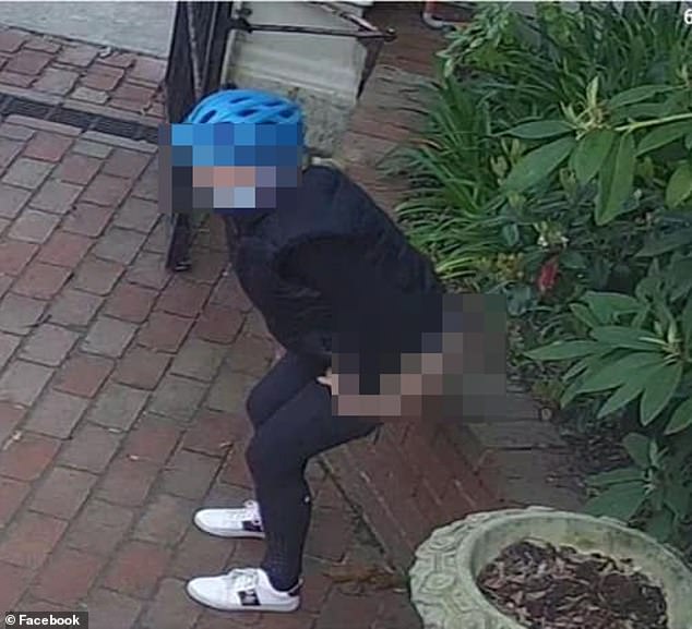 Brighton cyclist filmed pooing on driveway at Melbourne home