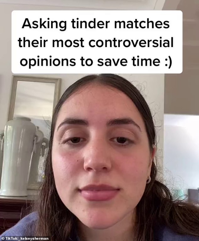 Woman reveals the way she saves time on Tinder by asking suitors their most controversial opinion 1