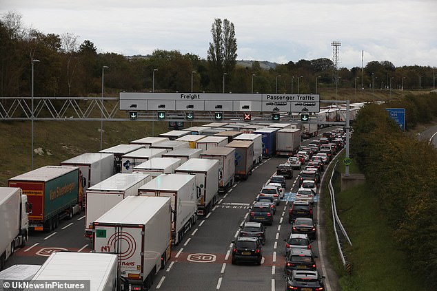 Holidaymakers queue for Channel Tunnel for more than SEVEN HOURS due to power supply issue 1