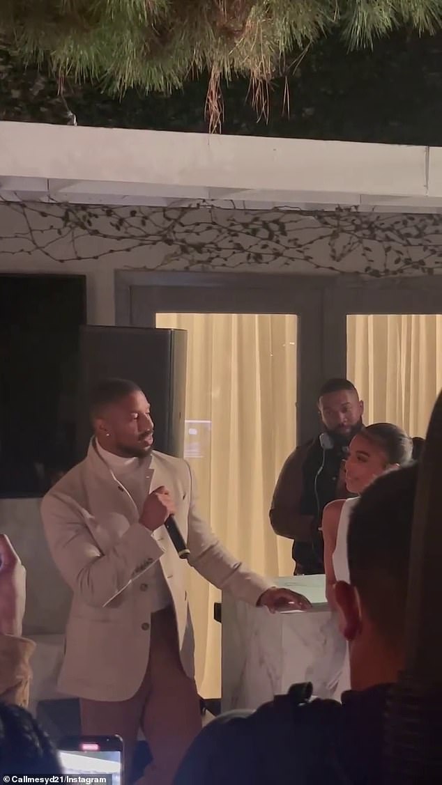 Michael B Jordan says he’s ‘blown away’ by Lori Harvey in sweet speech at her skincare launch party