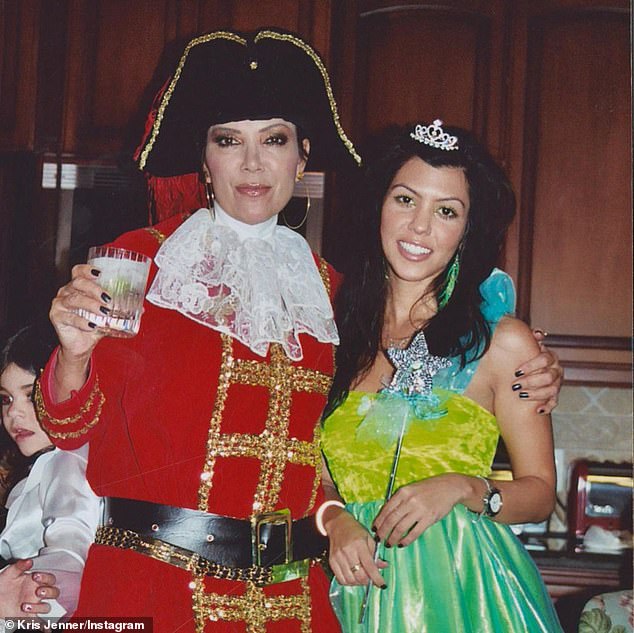 Kim and Kourtney Kardashian join mom Kris in rare Halloween flashback snap