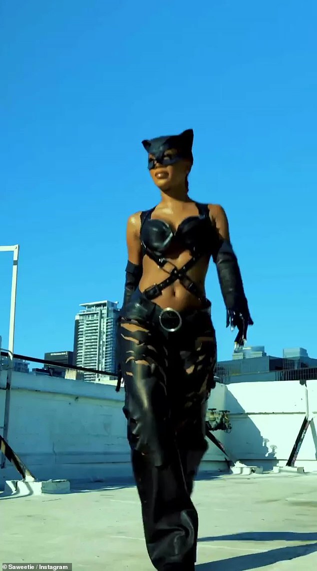 Saweetie’s Catwoman costume gets seal of approval from Halle Berry as stars kick off Halloweekend