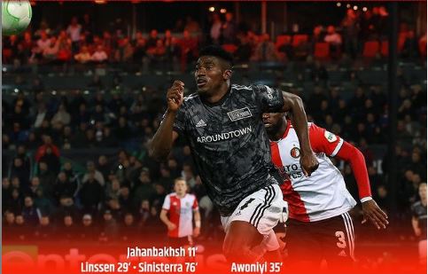 Taiwo Awoniyi on target for Union Berlin in the Europa Conference League