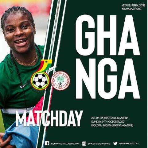 When and Where to watch Super Falcons of Nigeria 2nd leg AWCON qualifier against Ghana 1