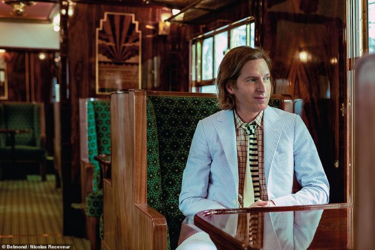 Pictured: The Belmond British Pullman train carriage redesigned by film director Wes Anderson