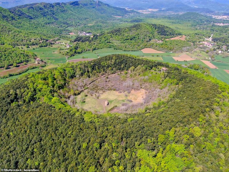 La Garrotxa: The Spanish region containing 40 volcanic cones – and there’s a lone church in one