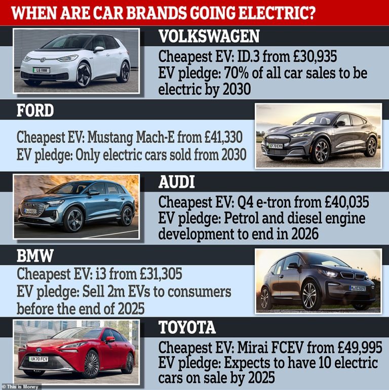 When are car makers going electric? Read our brand-by-brand guide