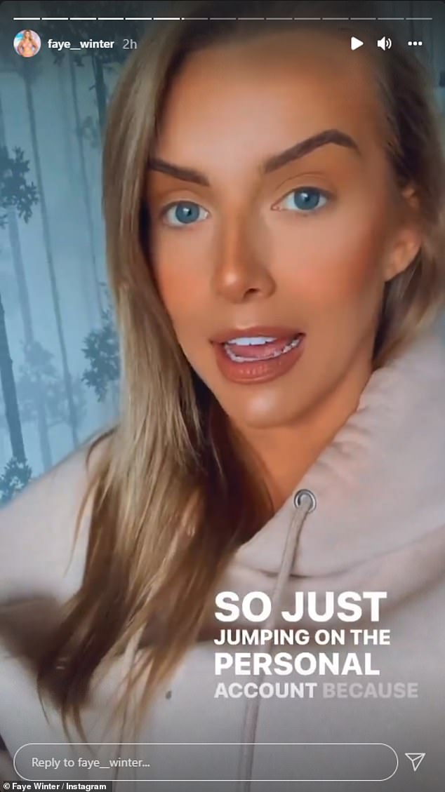 Love Island’s Faye Winter shows off her natural lips after getting her fillers temporarily dissolved