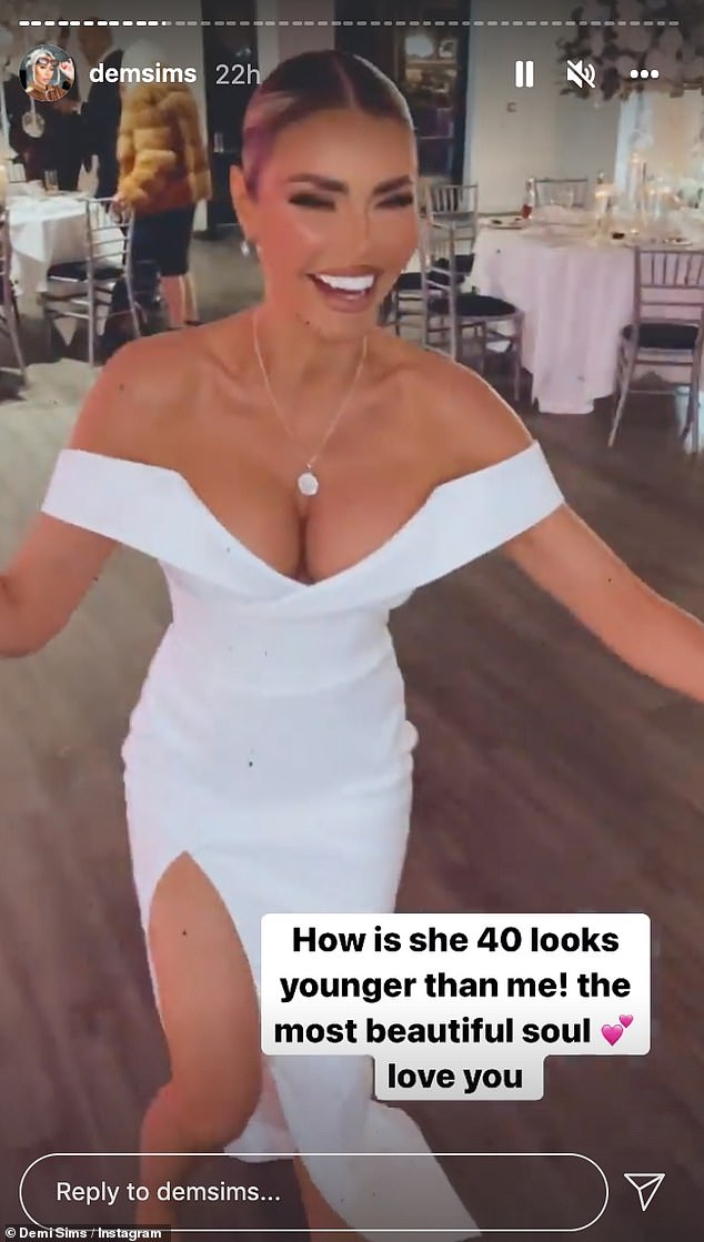 Chloe Sims rings in her 40th birthday her rarely-seen dad and TOWIE co-stars