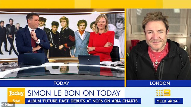 Today: Allison Langdon flirts with Duran Duran singer Simon Le Bon