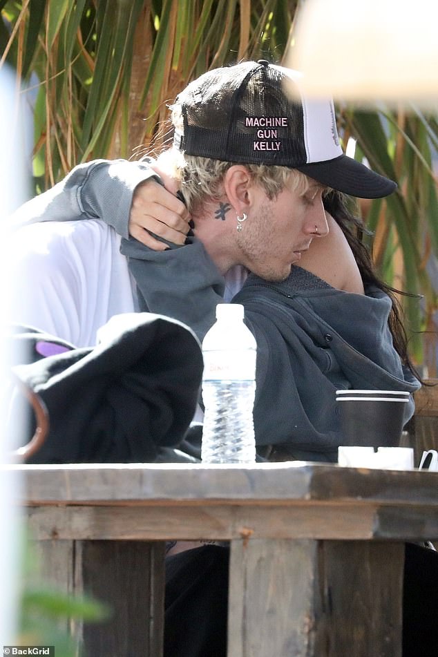 Megan Fox and Machine Gun Kelly cosy up for an intimate lunch in Greece 1