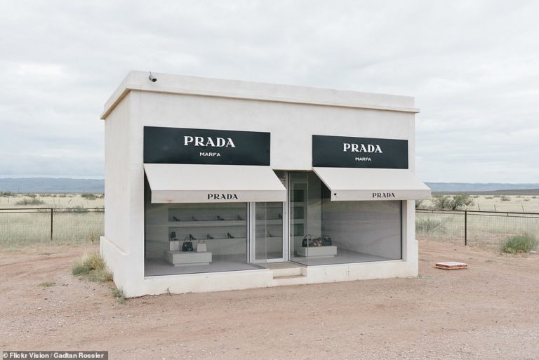 The bizarre fake Prada store in the middle of the Texan desert that made a cameo on The Simpsons