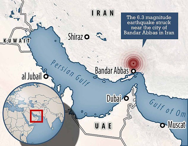 Iran is struck by 6.3-magnitufde earthquake that is felt as far away as Dubai and Saudi Arabia 