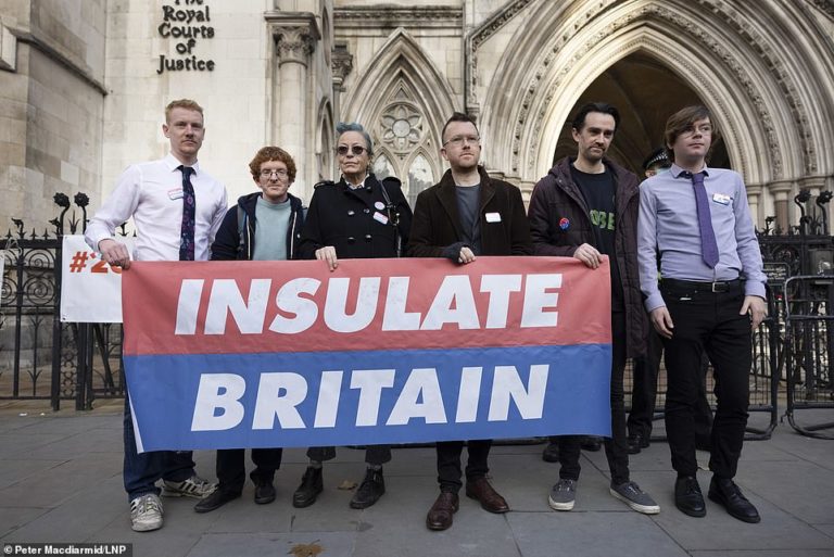 Nine Insulate Britain activists are jailed at the High Court