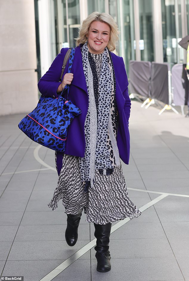 Strictly Come Dancing’s Sara Davies goes wild for animal print as she leaves BBC Morning Live