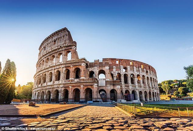 Two American tourists are fined £670 each after sneaking into Colosseum at night to drink a beer