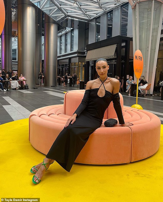 AFL WAG Tayla Damir steals the show at Melbourne Fashion Week