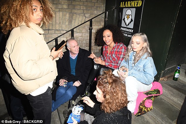 Mel B and daughter Phoenix Chi, 22, wait for Will Smith at stage doors