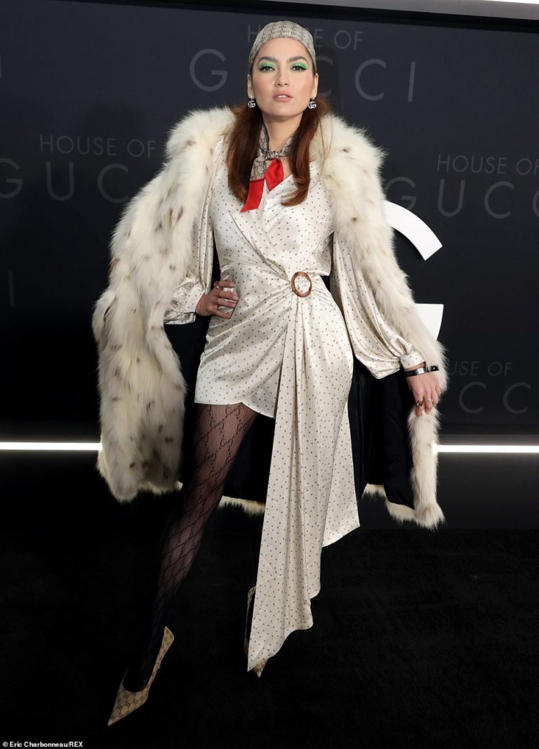 Blanca Blanco at the House Of Gucci premiere in LA