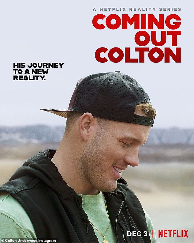 Colton Underwood plugs Netflix docu-series with promo pic taken ‘moments after I came out to my dad’