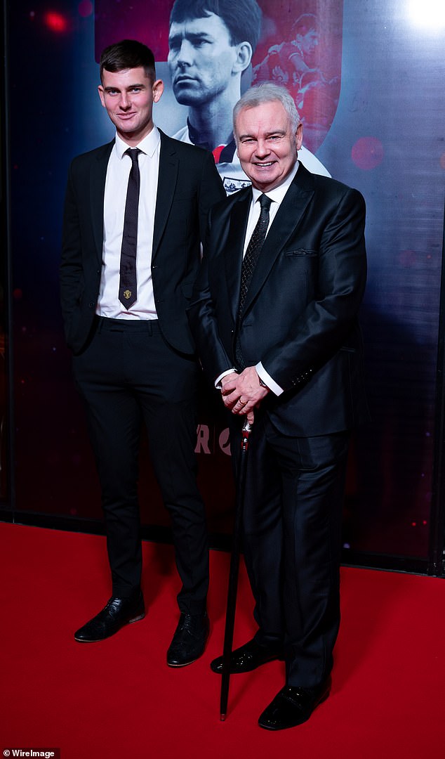 Eamonn Holmes puts on a dapper display with his son, Jack, at the premiere of ROBBO