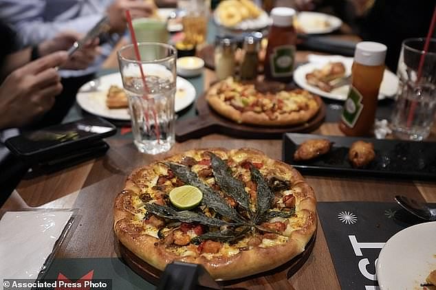 Major fast-food chain in Thailand sells pizzas topped with a cannabis leaf