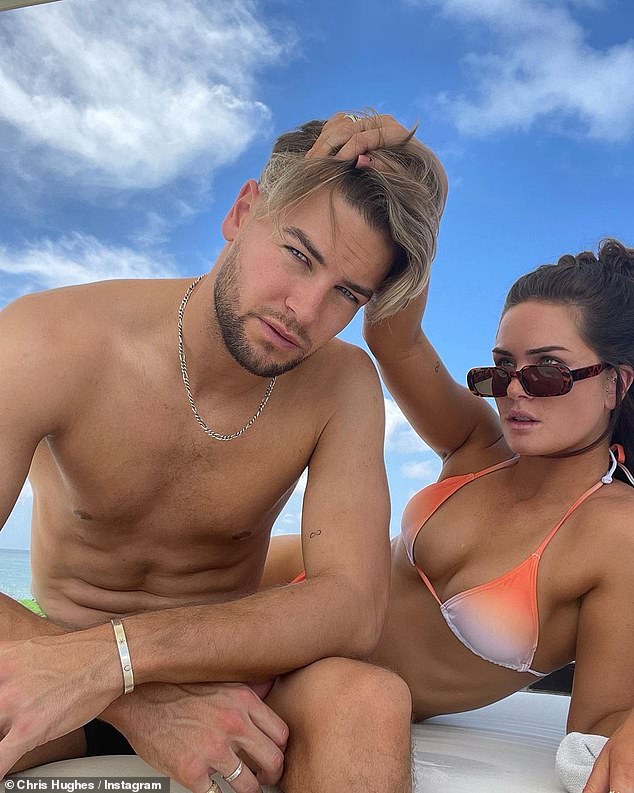 Love Island’s Chris Hughes puts on loved-up display with girlfriend Annabel Dimmock in the Maldives