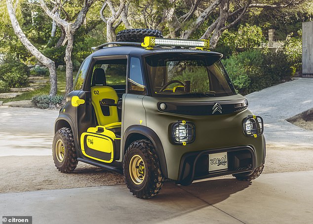 Citroen unveils a dinky DOORLESS buggy with a spare wheel on the roof
