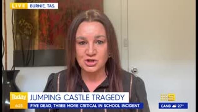 Jacqui Lambie breaks down breaks down in interview about Tasmania bouncy castle tragedy
