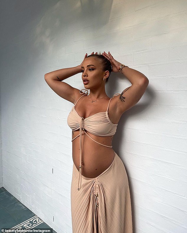 Pregnant Tammy Hembrow flaunts her ‘mama glow’ and blossoming belly