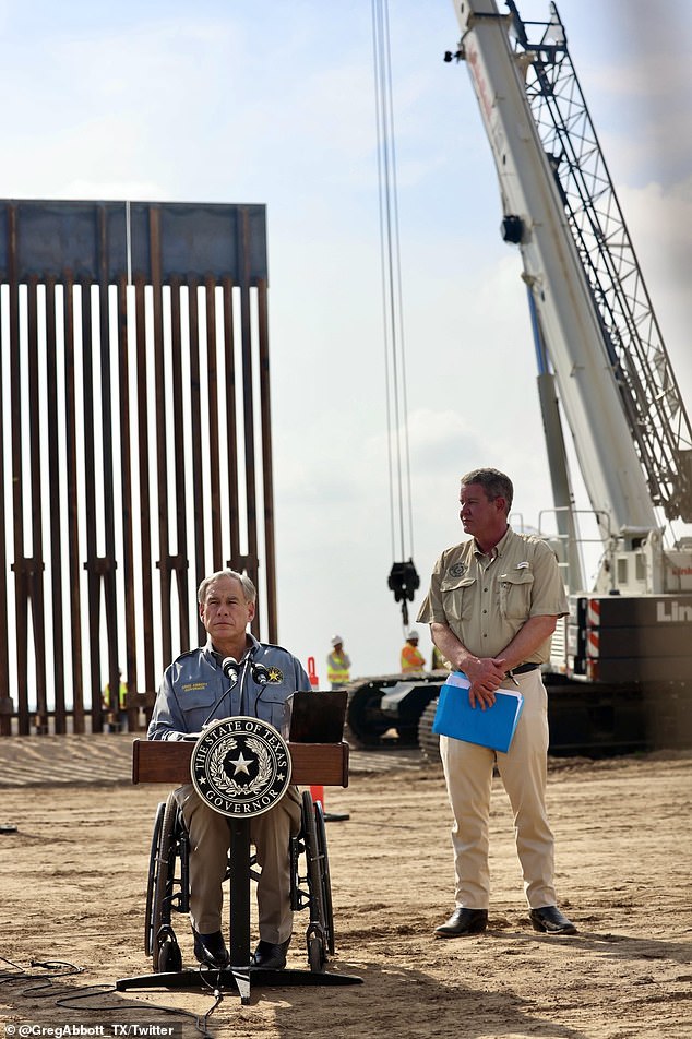 Texas Gov Abbott announces work has started on the over $1billion state, donor-funded border wall