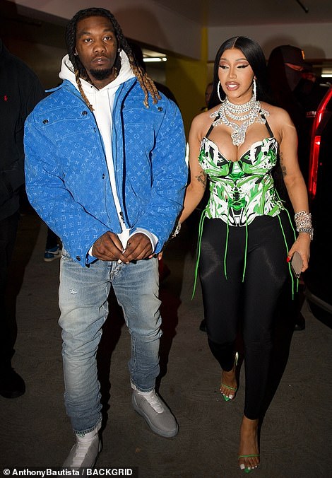 Cardi B shows off her curves as she arrives at husband Offset's 30th birthday bash in LA 1