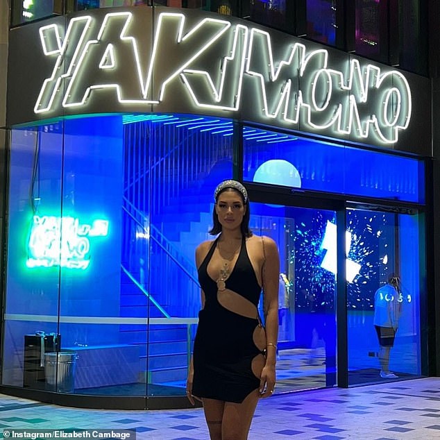 Liz Cambage leaves VERY little to the imagination in racy cut-out dress 1