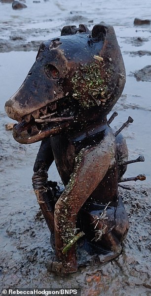 Mudlarker finds rare figure on banks of River Thames which is believed to originate from the Congo 1