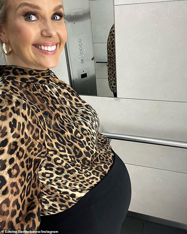 Sunrise: Pregnant newsreader Edwina Bartholomew shows off her growing baby bump 1