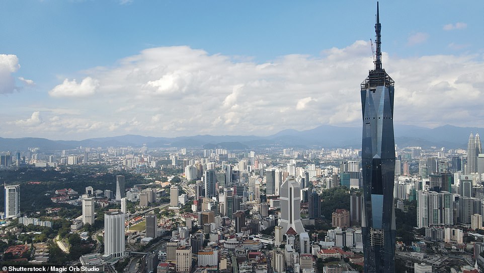 Merdeka 118, the world's second-tallest building, is now complete, reaching a height of 2,227ft 1