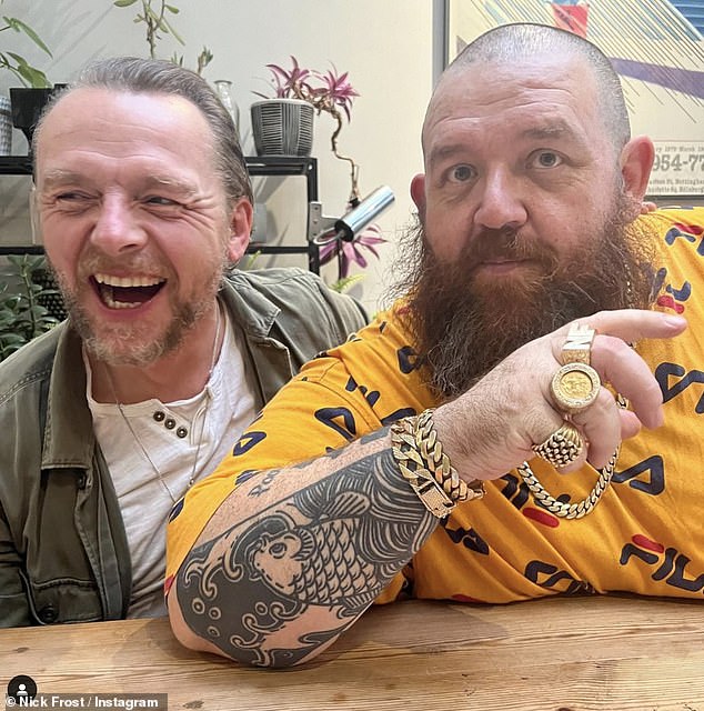 Nick Frost and Simon Pegg delight fans as they share heartwarming snap from reunion lunch  1