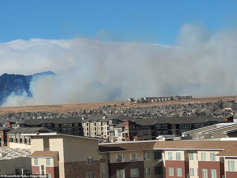 Wildfire spreads through Boulder and Louisville where power lines are down