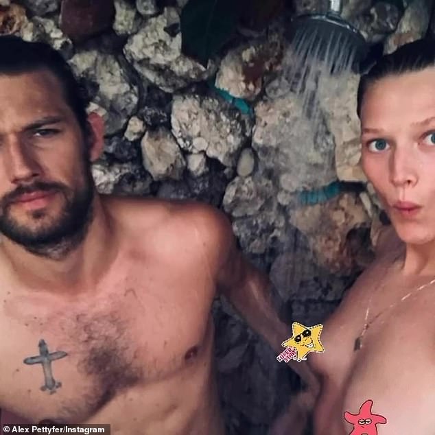 Alex Pettyfer shares risqué snaps with model wife Toni Garrn for their fourth anniversary